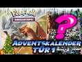 Pokemon ADVENTSKALENDER Tür 1 - XXL Sammelkarten Adventskalender