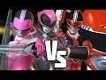 Red Ranger Team Vs Pink Ranger Team - Power Rangers Battle For the Grid